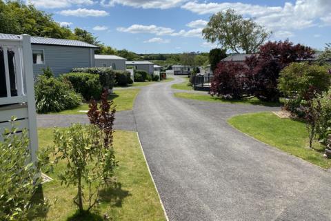 Country park in Cornwall with caravans for sale with new infrastructure