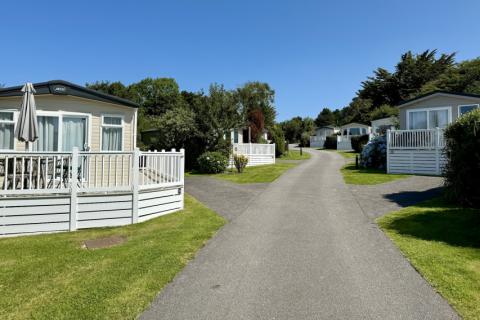 New development area in an exclusive Cornwall caravan site