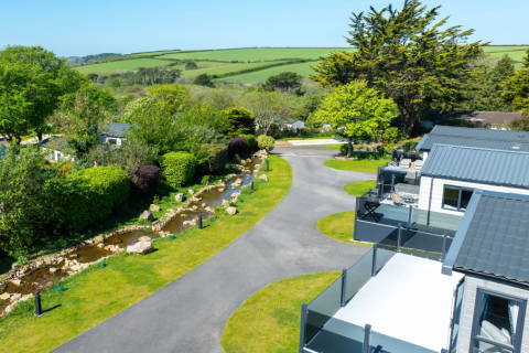 Drone shot through Sennen