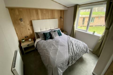double bedroom with heating
