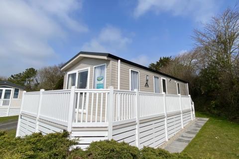 Atlas static caravan for sale at Silverbow Country Park in Cornwall