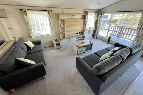 lounge area to decking in the 2023 ABI Kielder