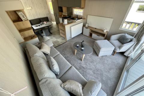 lounge and kitchen in the 2023 Swift Moselle