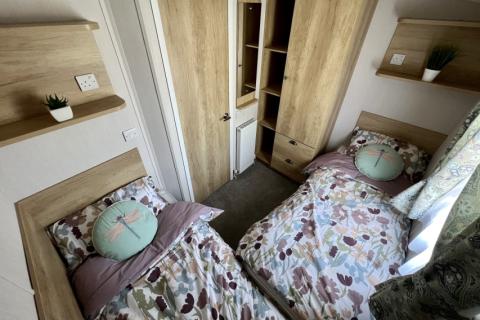 2023 Swift Burgundy twin bedroom