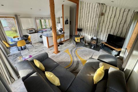 living room to kitchen in the 2013 Gart Eco Home