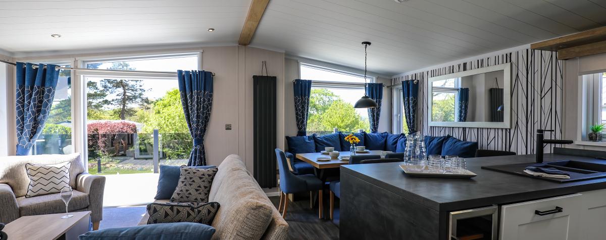 the interior of a luxury lodge for sale at Silverbow