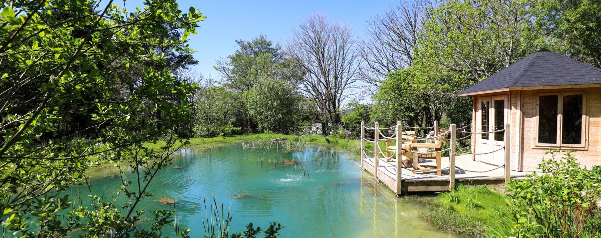 Summerhouse Pond at Silverbow Country Park 