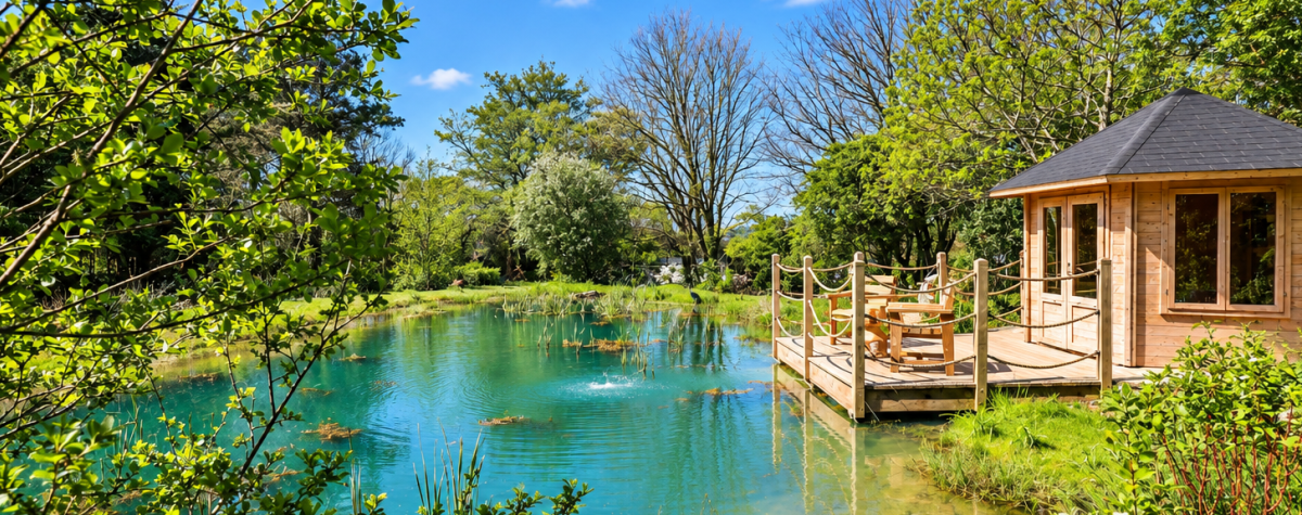 Summerhouse Pond at Silverbow Country Park 