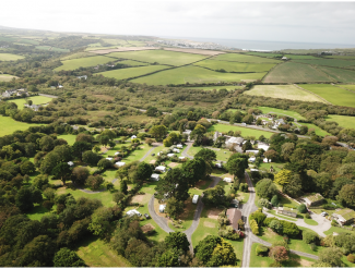 Silverbow Country Park near Perrnaporth in Cornwall