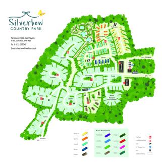 Silverbow Country Park in Cornwall park map
