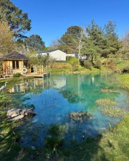 the pond at Silverbow country park