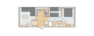 2023 Swift Ardennes static caravan floor plan