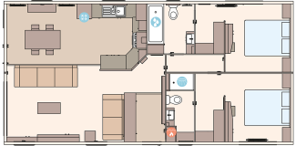 Floor plan for the 2023 ABI Kielder 40x20